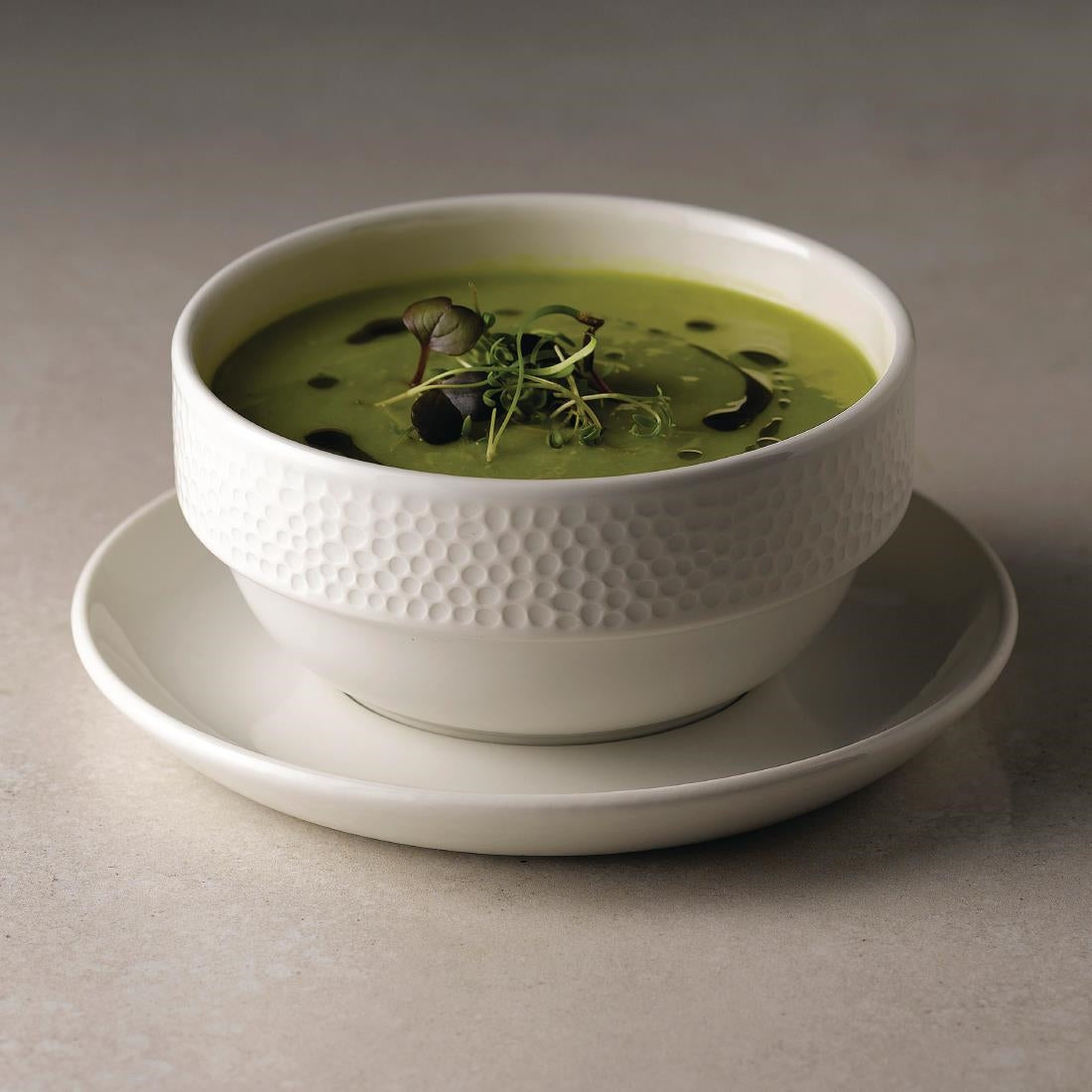 Churchill Isla Consomme Bowls White 12½oz 115mm (Pack of 6) - FA678 Bowls Churchill