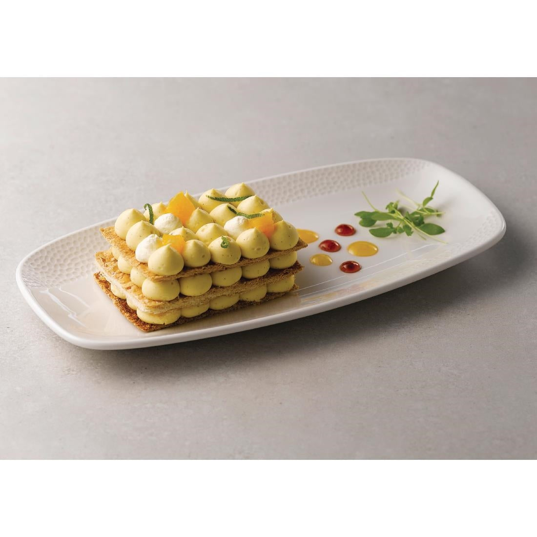 Churchill Isla Oblong Plates White 150 x 295mm (Pack of 12) - FA682 Plates Churchill