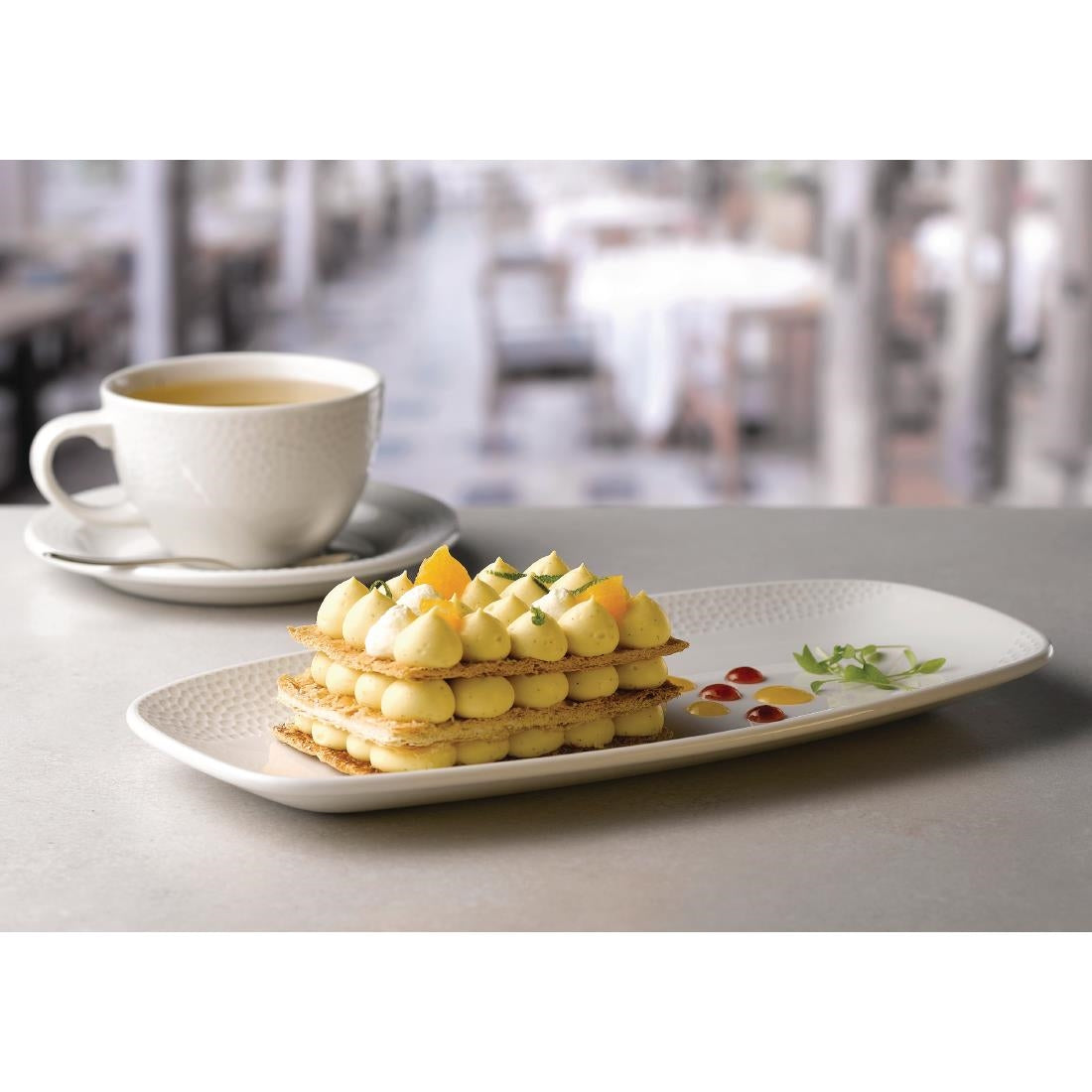 Churchill Isla Oblong Plates White 150 x 295mm (Pack of 12) - FA682 Plates Churchill