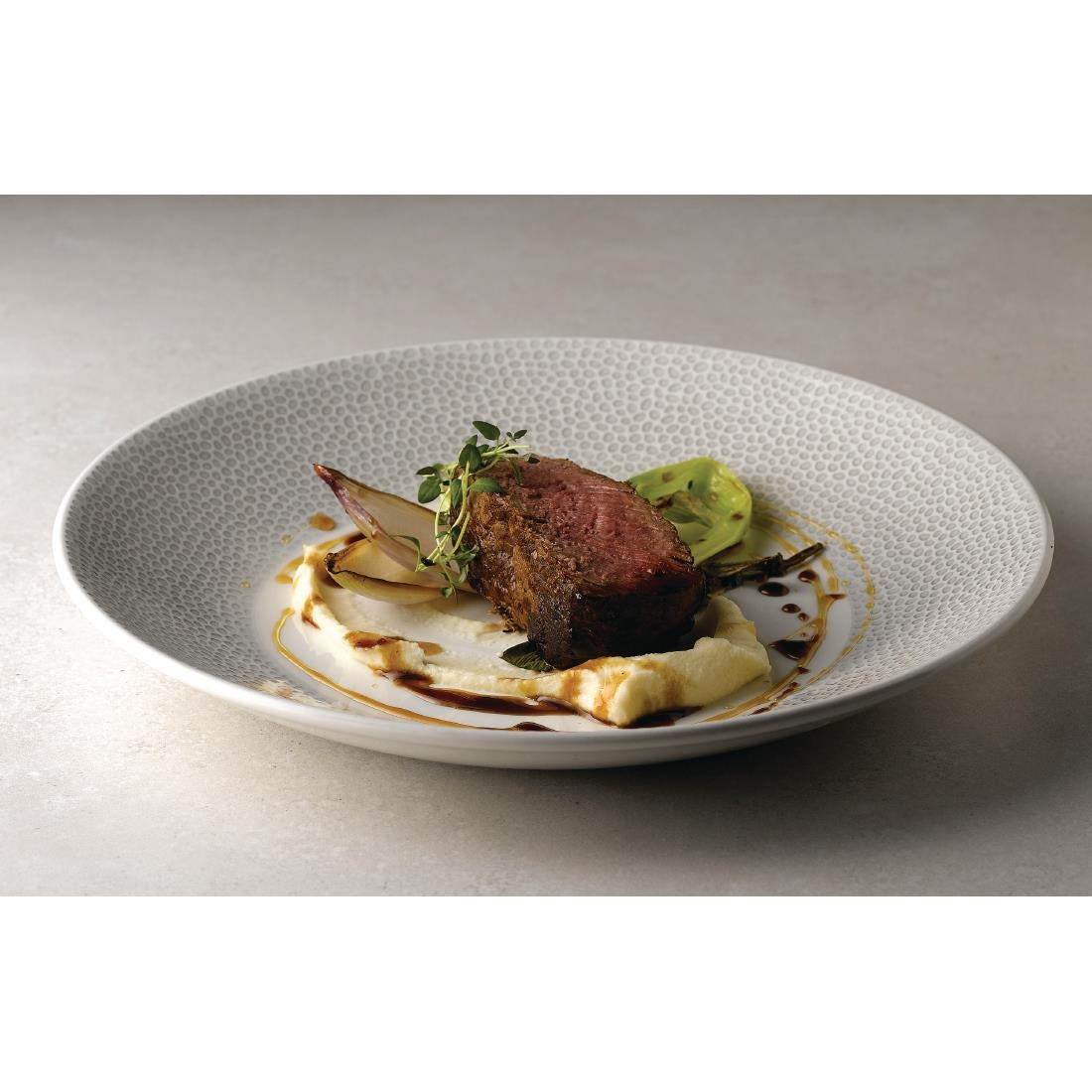 Churchill Isla Deep Coupe Plates Shale Grey 281mm (Pack of 12) - FA689 Plates Churchill