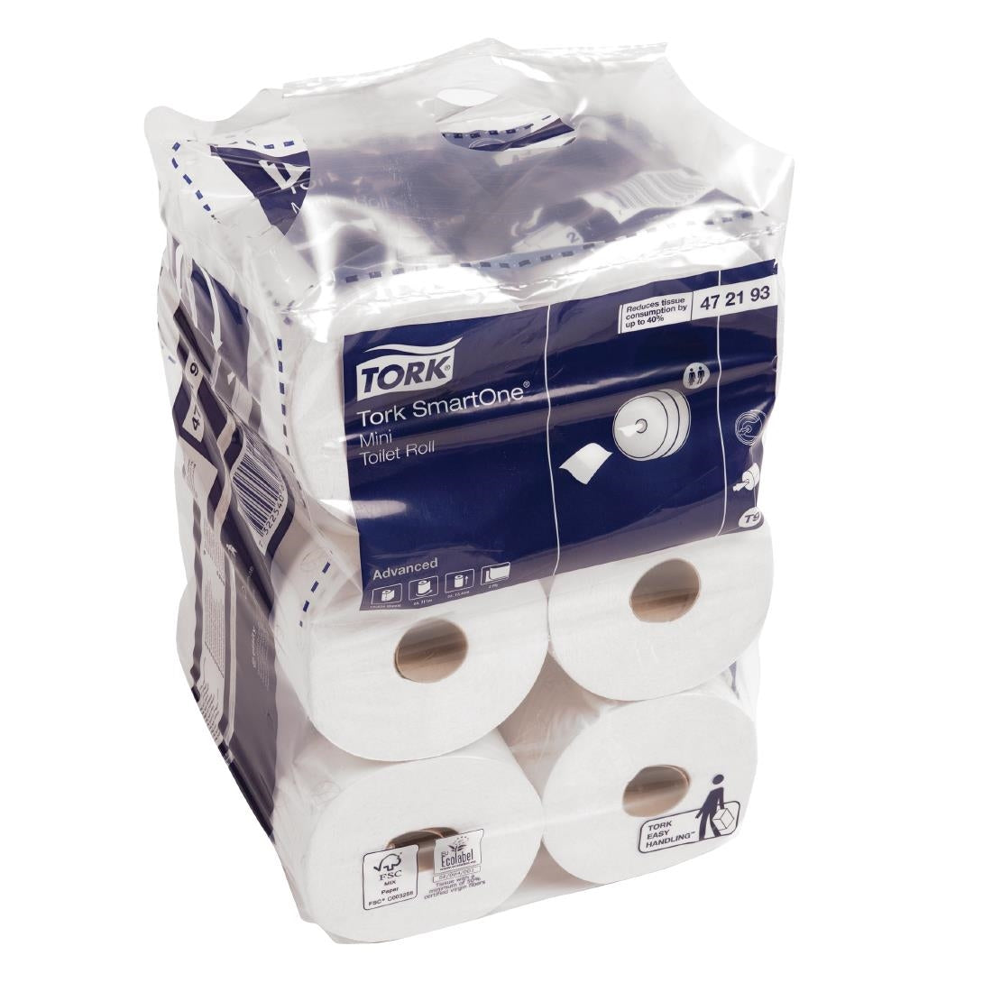 Tork SmartOne Mini Toilet Rolls (Pack of 12) - FA700 Tork