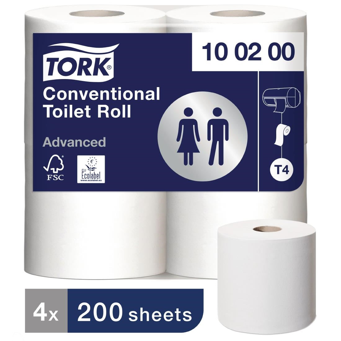 Tork Advanced Conventional Toilet Rolls (Pack of 36) - FA702 Tork