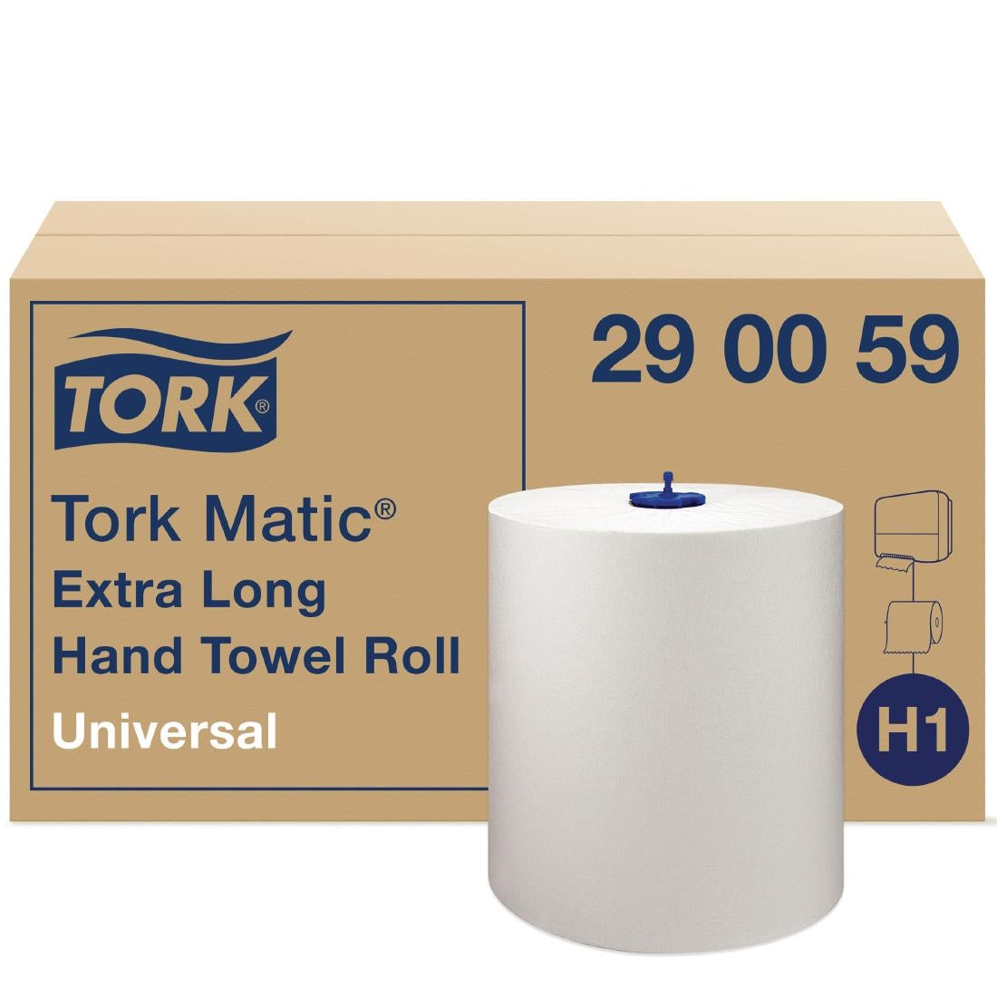 Tork Matic Extra-Long Hand Towel Rolls 1-Ply 280m (Pack of 6) - FA706 Tork