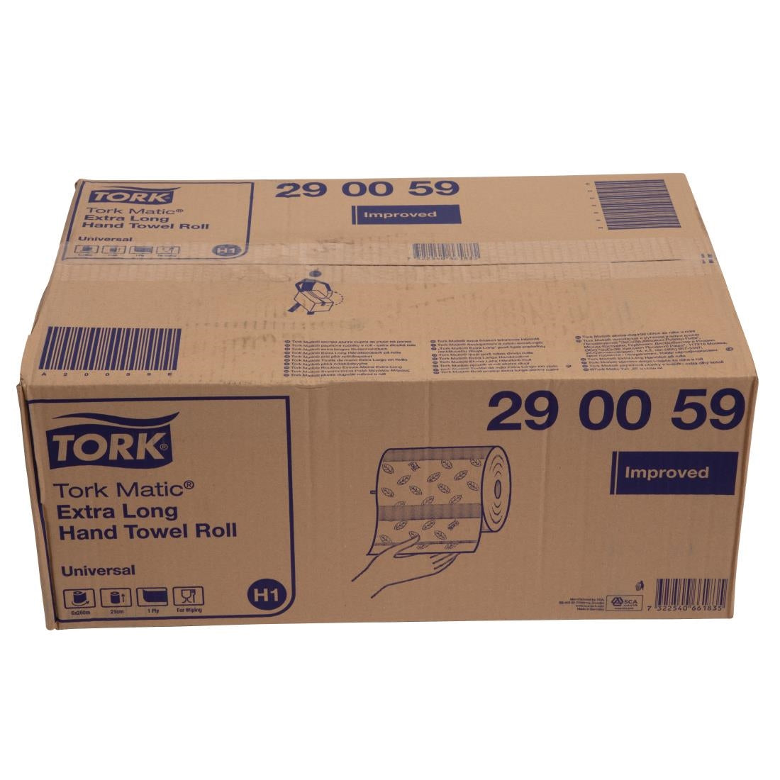 Tork Matic Extra-Long Hand Towel Rolls 1-Ply 280m (Pack of 6) - FA706 Tork