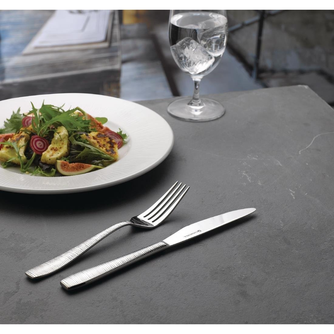 Churchill Bamboo Footed Plate 304mm (Pack of 12) - DK410 Plates Churchill