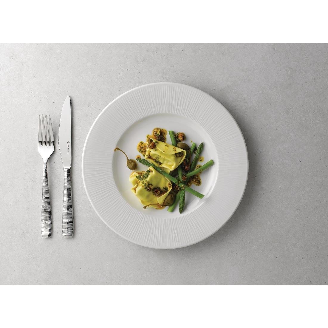 Churchill Bamboo Footed Plate 276mm (Pack of 12) - DK409 Plates Churchill