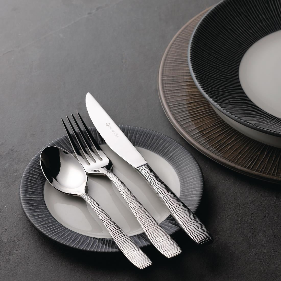 Churchill Bamboo Deep Round Coupe Plates Mist 280mm (Pack of 12) - DY094 Plates Churchill