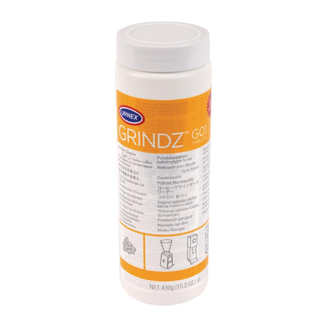 Urnex Grindz Coffee Grinder Cleaner Tablets 430g - CX513 Urnex