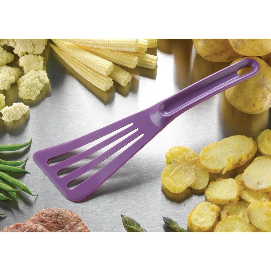 Matfer Bourgeat Pelton Exoglass Spatula 12" Purple - FA968 Matfer Bourgeat