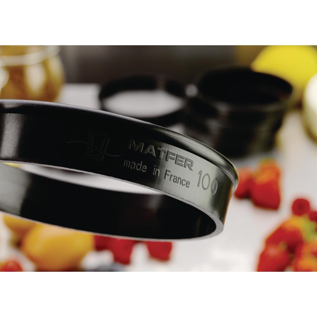 Matfer Bourgeat Exoglass Tart Ring 100mm (Pack of 6) - FA987 Matfer Bourgeat