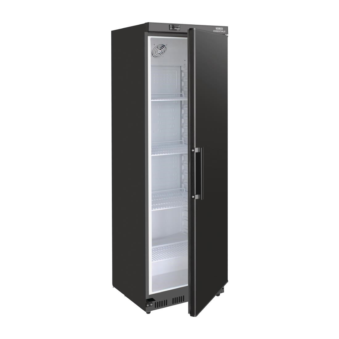 Nisbets Essentials Upright Refrigerator Black - 400Ltr - FB048 Nisbets Essentials