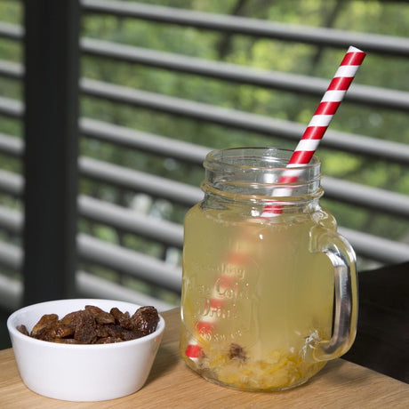 Fiesta Compostable Paper Smoothie Straws Red Stripes (Pack of 250) - FB147  Fiesta