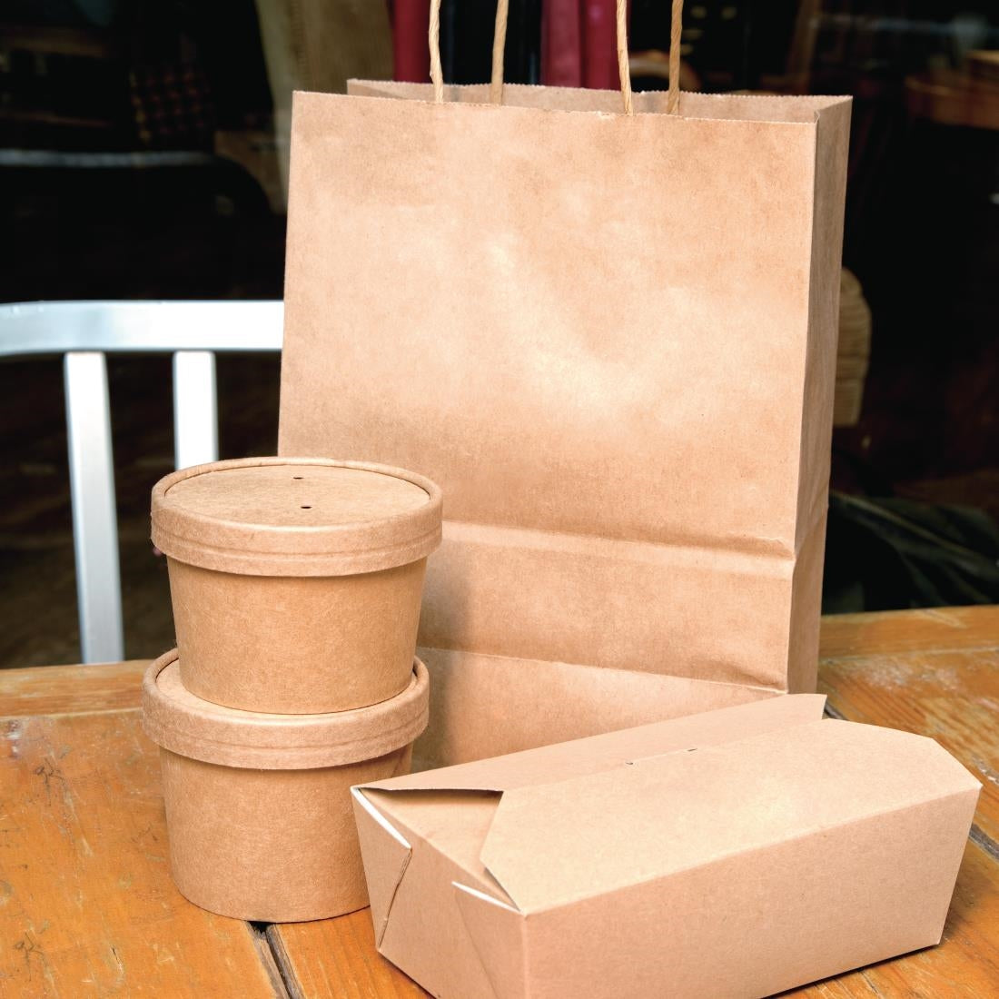 Fiesta Compostable Soup Containers 98mm 230ml / 8oz (Pack of 500) - FB160  Fiesta