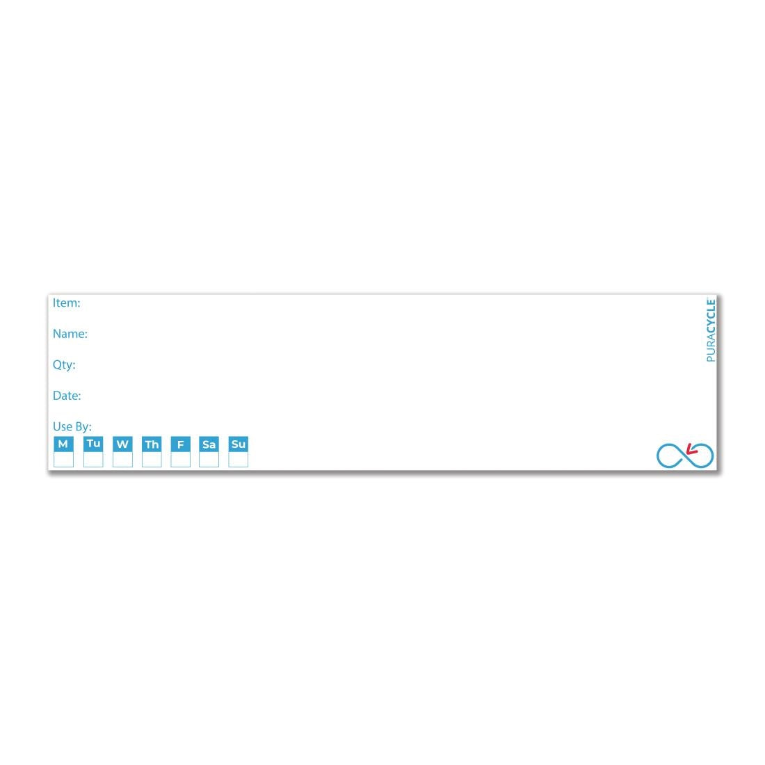 Puracycle Reusable Day Bottle Labels (Pack of 25) - FB283 PuraCycle