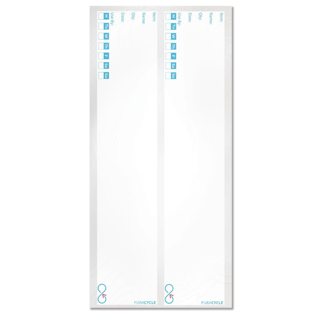 Puracycle Reusable Day Bottle Labels (Pack of 25) - FB283 PuraCycle