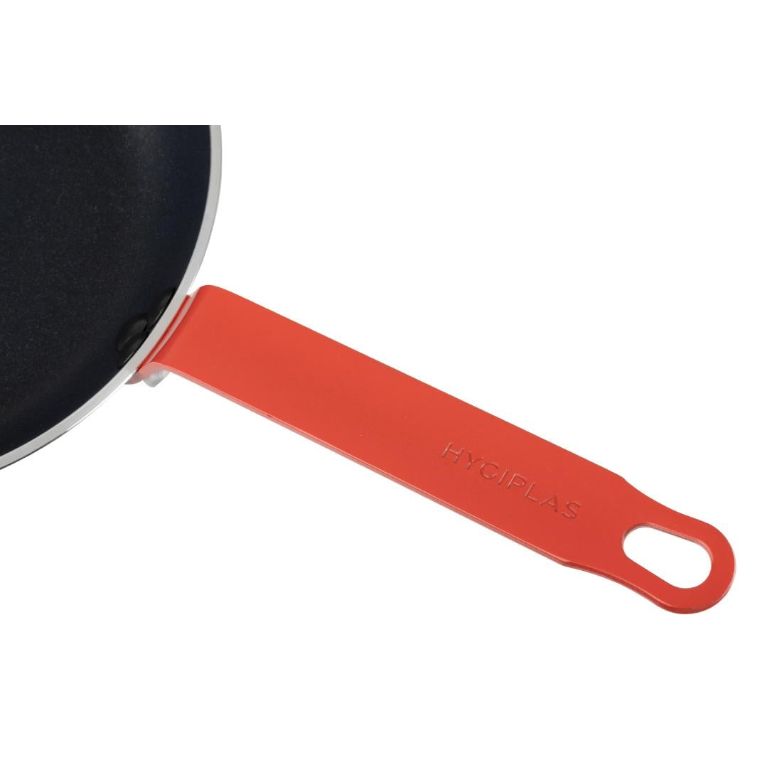Hygiplas Aluminium Non-Stick Teflon Platinum Plus Frying Pan with Red Handle 24cm - FB474 Hygiplas