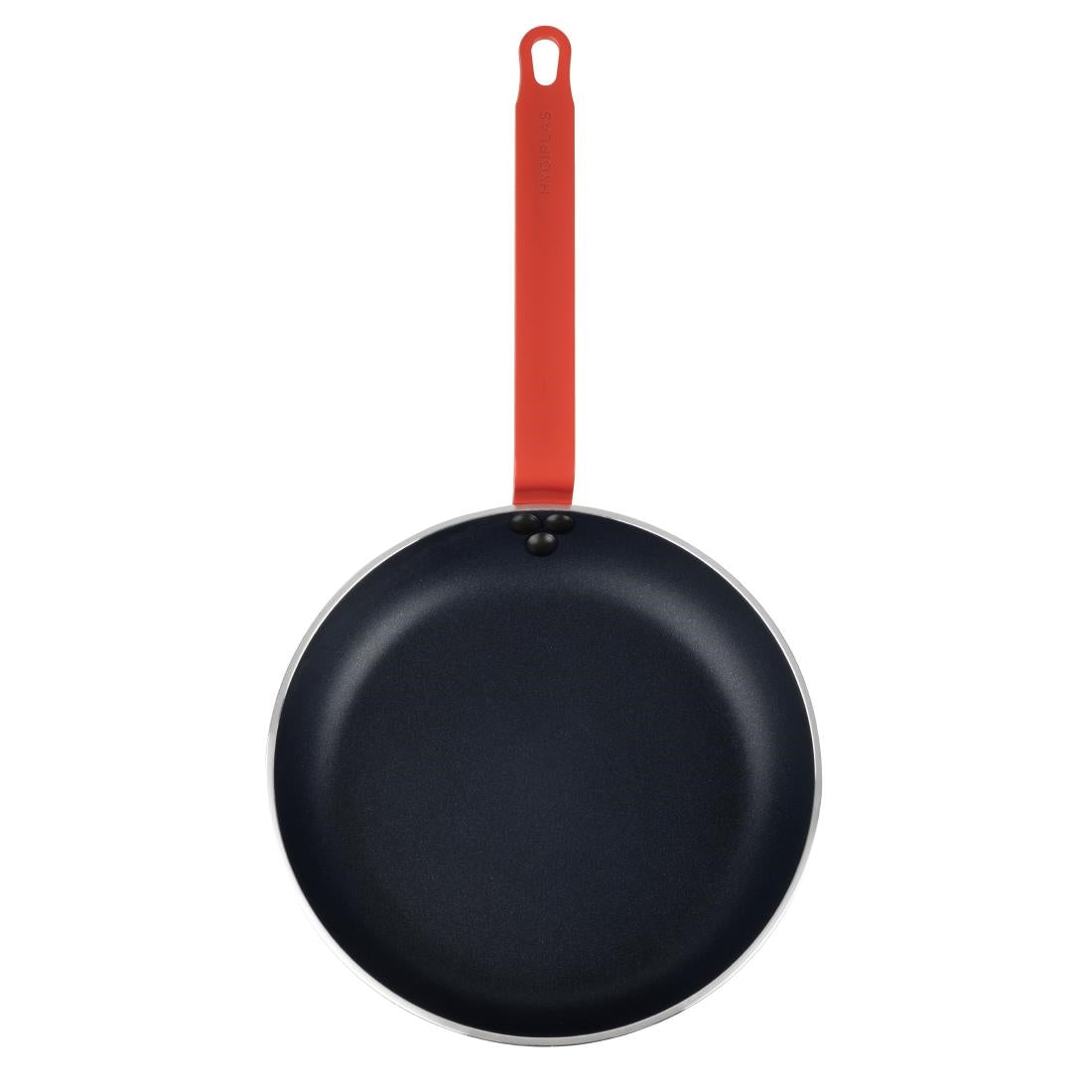Hygiplas Aluminium Non-Stick Teflon Platinum Plus Frying Pan with Red Handle 28cm - FB475 Hygiplas