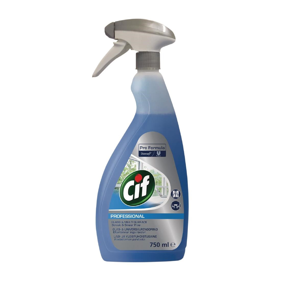 Cif Pro Formula Window and Multi-Surface Cleaner Ready To Use 750ml - CX862 Pro-Formula