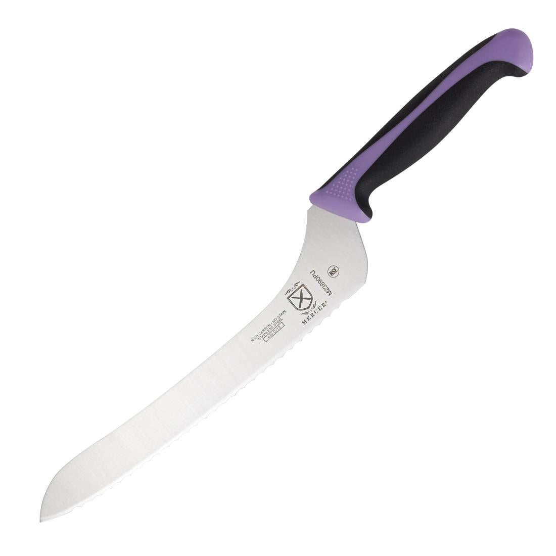 Mercer Millennia Culinary Allergen Safety Offset Serrated Bread Knife 22.9cm - FB503 Mercer Culinary