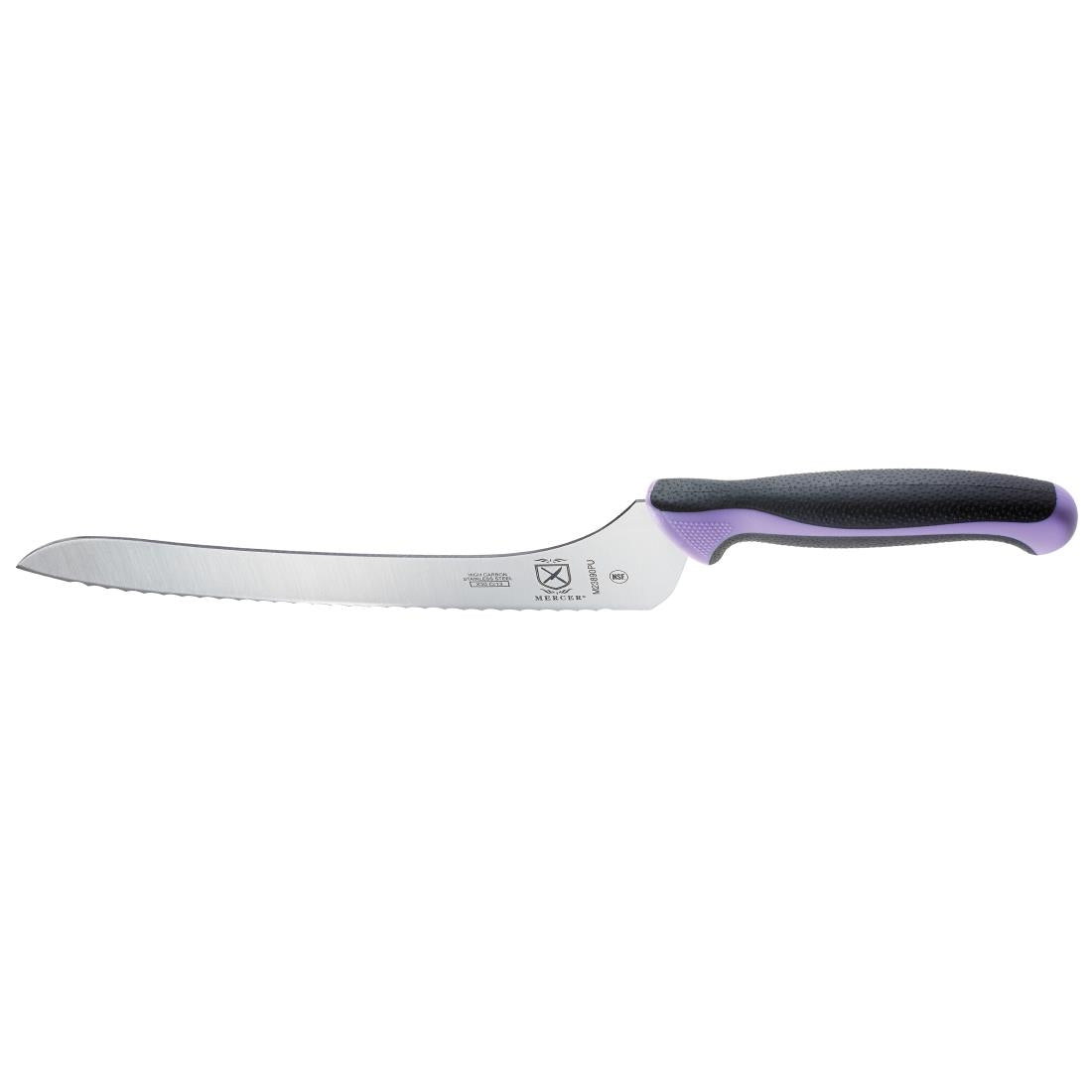 Mercer Millennia Culinary Allergen Safety Offset Serrated Bread Knife 22.9cm - FB503 Mercer Culinary