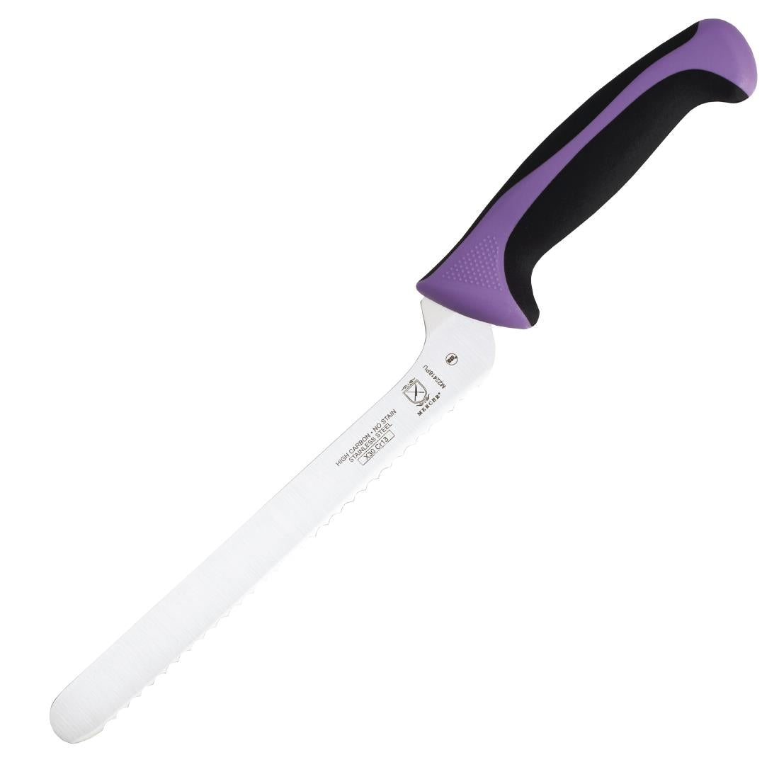 Mercer Millennia Culinary Allergen Safety Offset Serrated Bread Knife 20.3cm - FB504 Mercer Culinary