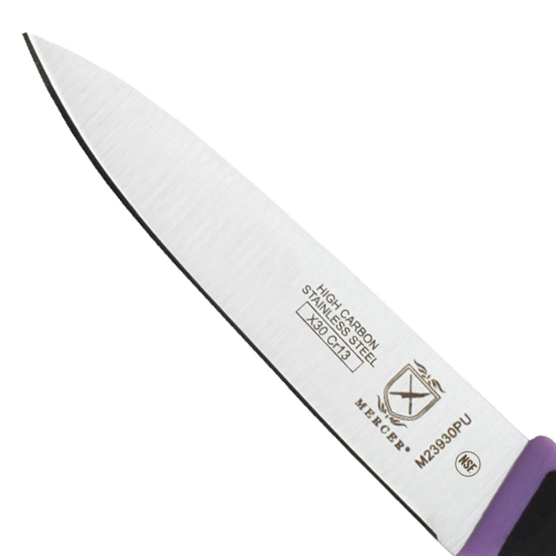 Mercer Millennia Culinary Allergen Safety Slim Paring Knife 7.6cm - FB507 Mercer Culinary