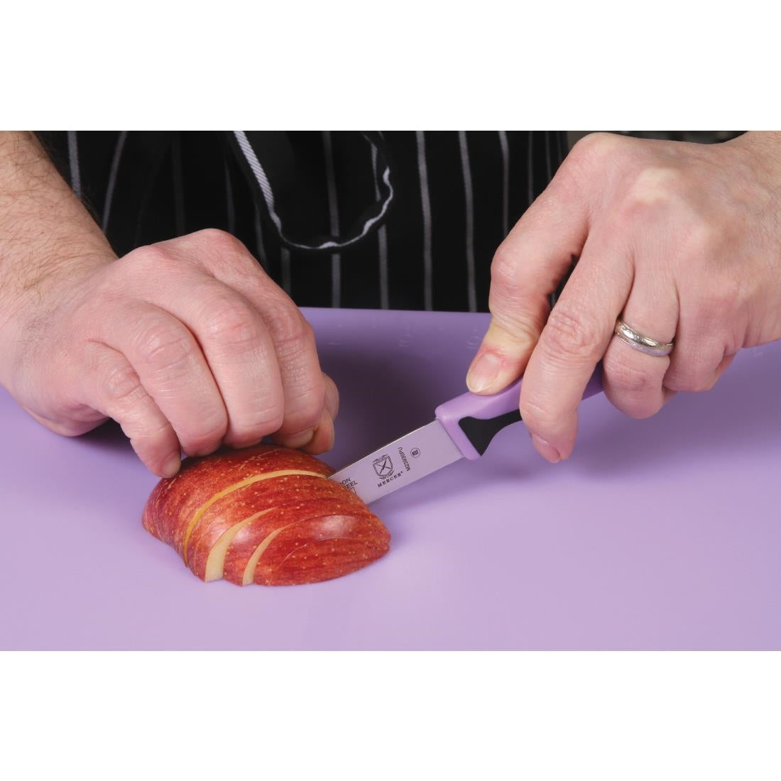 Mercer Millennia Culinary Allergen Safety Slim Paring Knife 7.6cm - FB507 Mercer Culinary