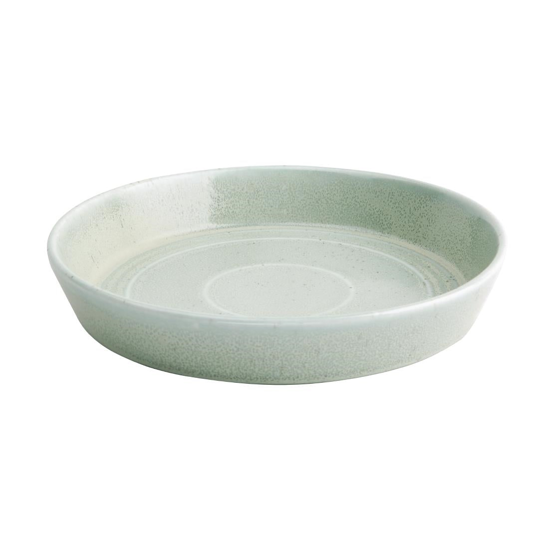 Olympia Cavolo Flat Round Bowls Spring Green 220mm (Pack of 4) - FB561 Bowls Olympia