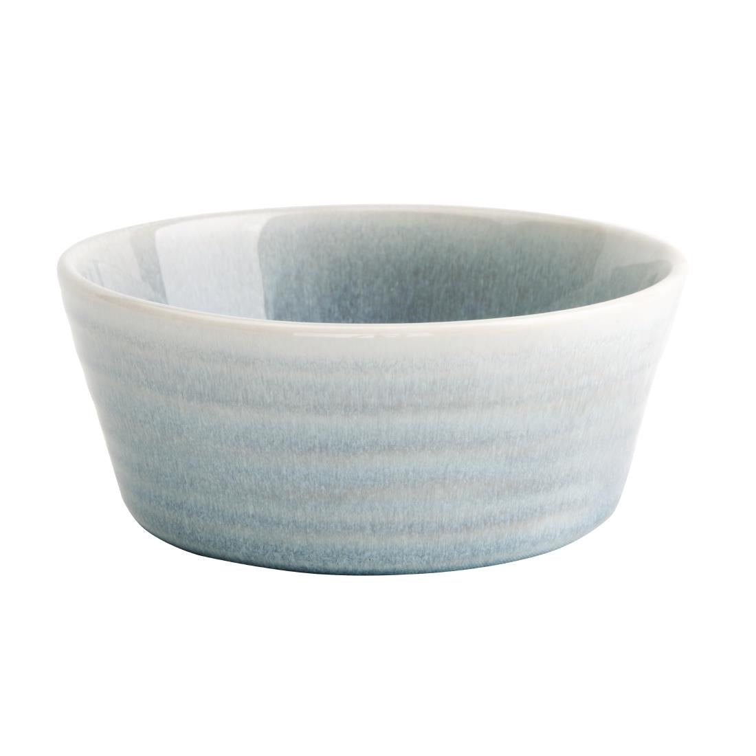 Olympia Cavolo Flat Round Bowls Ice Blue 143mm (Pack of 6) - FB565 Bowls Olympia