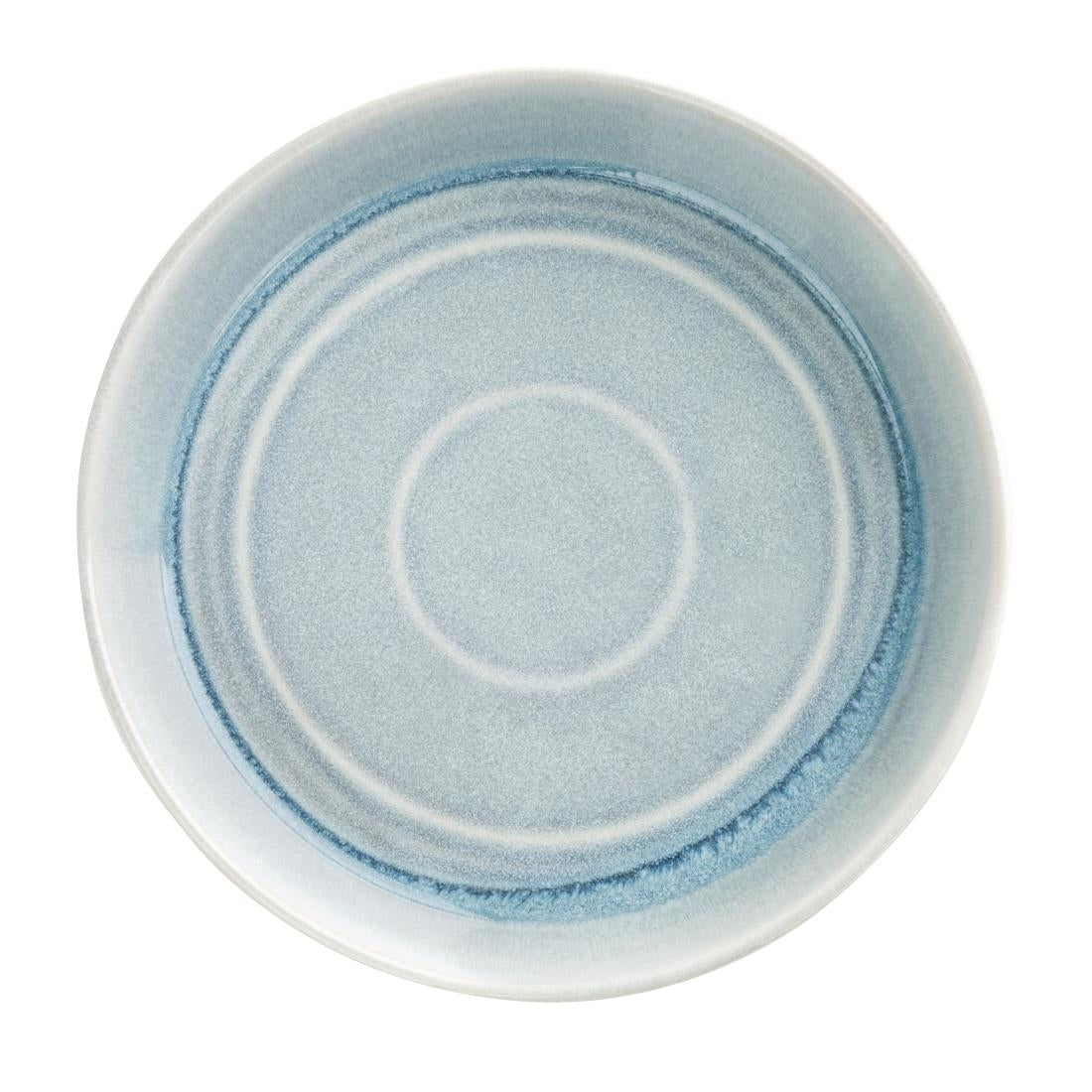 Olympia Cavolo Flat Round Bowls Ice Blue 220mm (Pack of 4) - FB566 Bowls Olympia