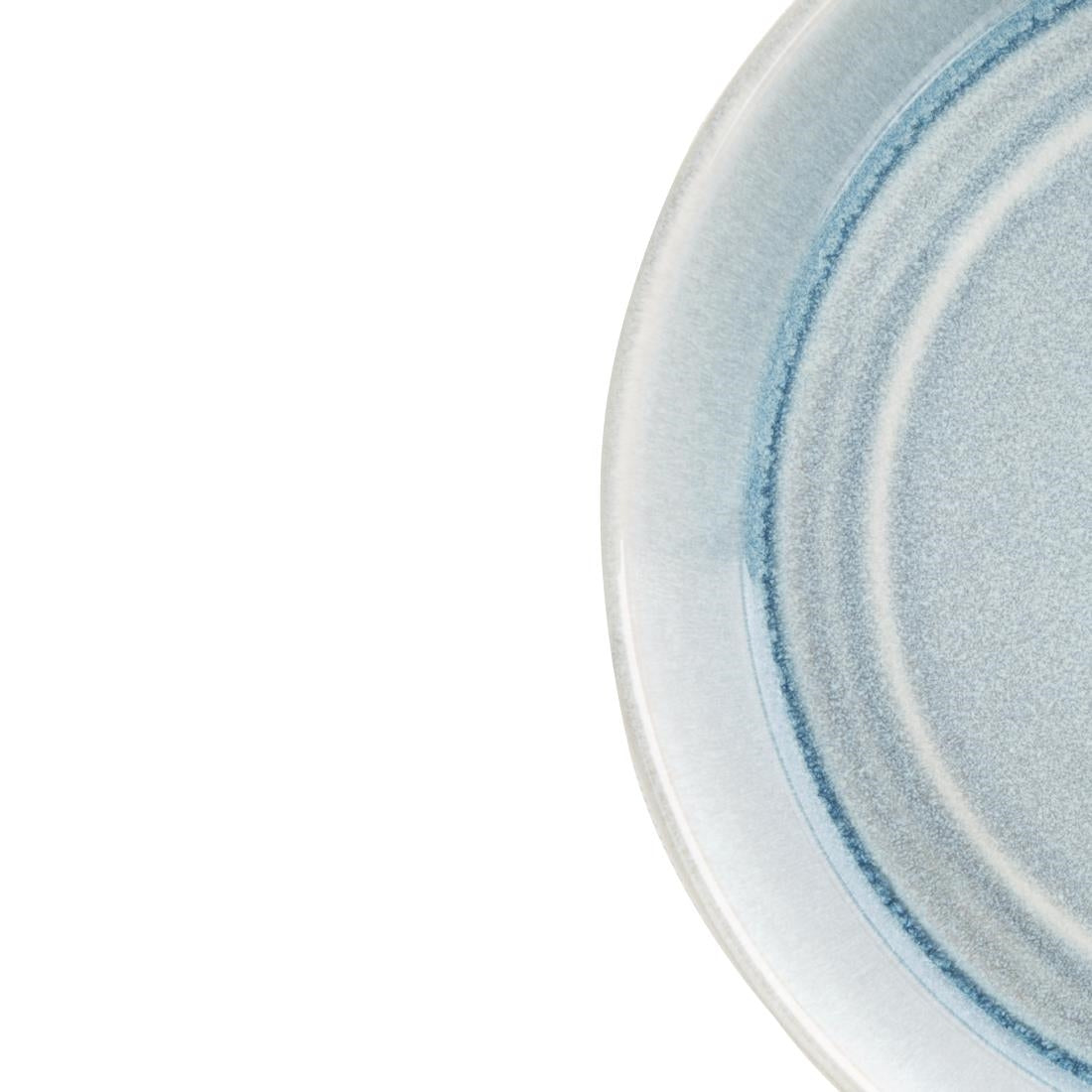 Olympia Cavolo Flat Round Bowls Ice Blue 220mm (Pack of 4) - FB566 Bowls Olympia
