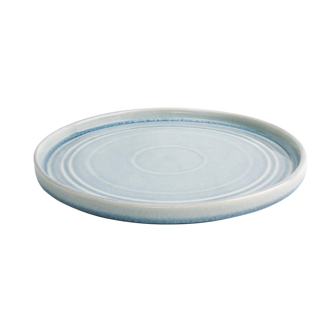 Olympia Cavolo Flat Round Plates Ice Blue 270mm (Pack of 4) - FB569 Plates Olympia