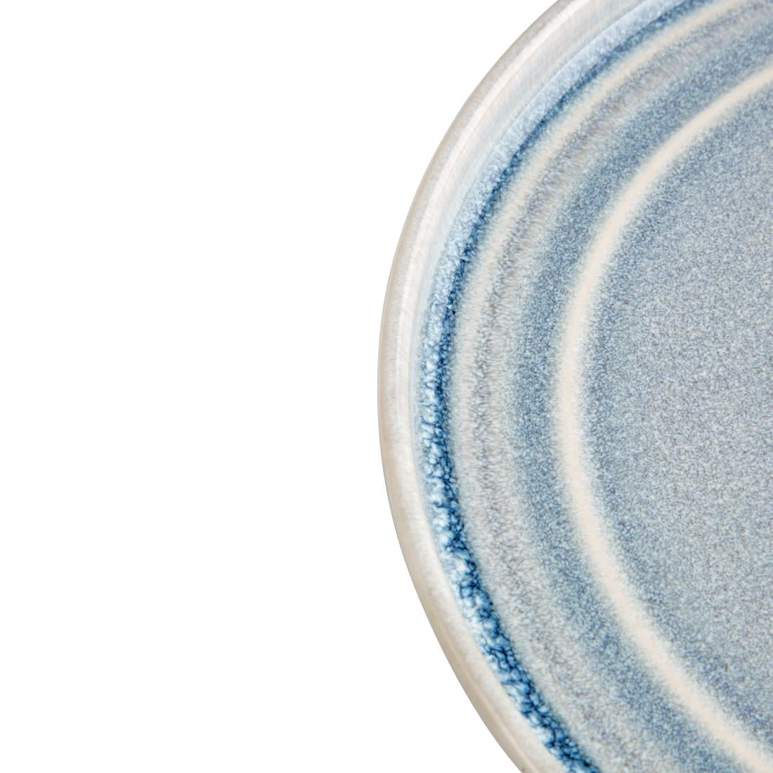 Olympia Cavolo Flat Round Plates Ice Blue 270mm (Pack of 4) - FB569 Plates Olympia