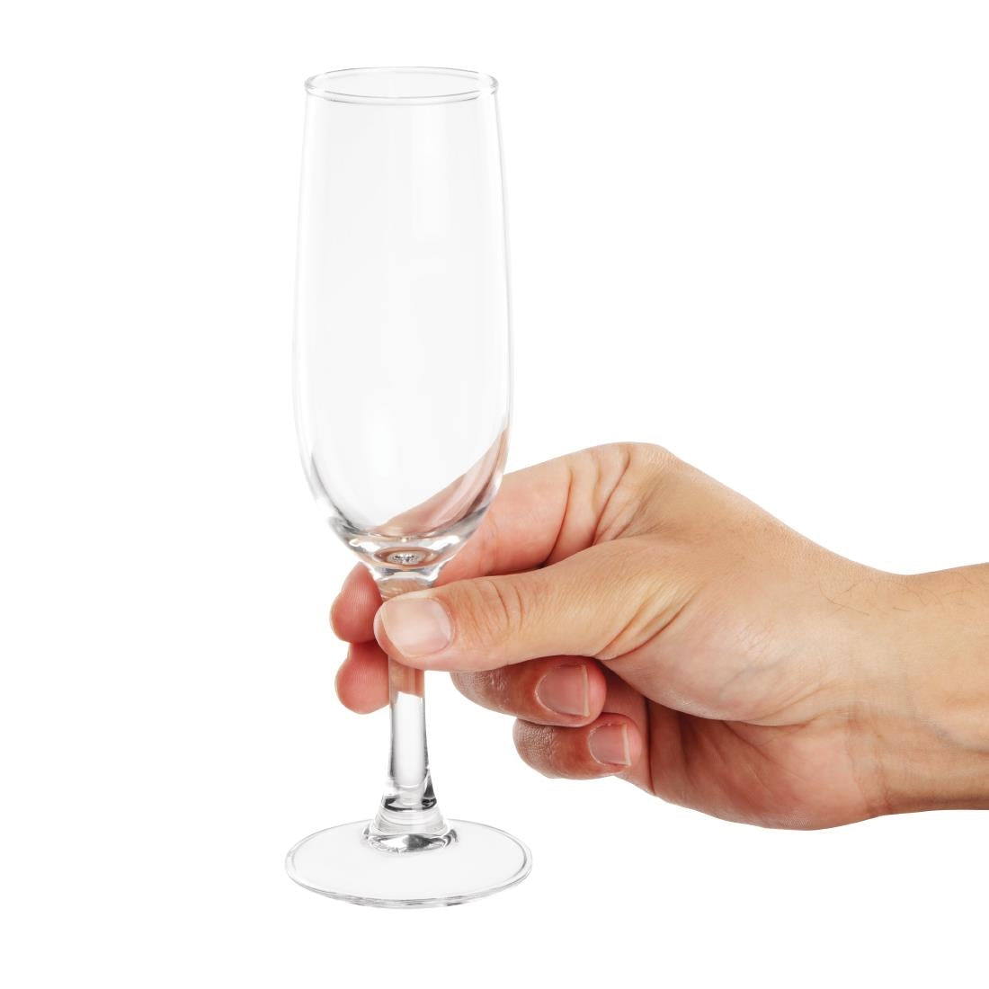 Olympia Rosario Flute 170ml (Pack of 6) - FB576 Champagne Glasses Olympia