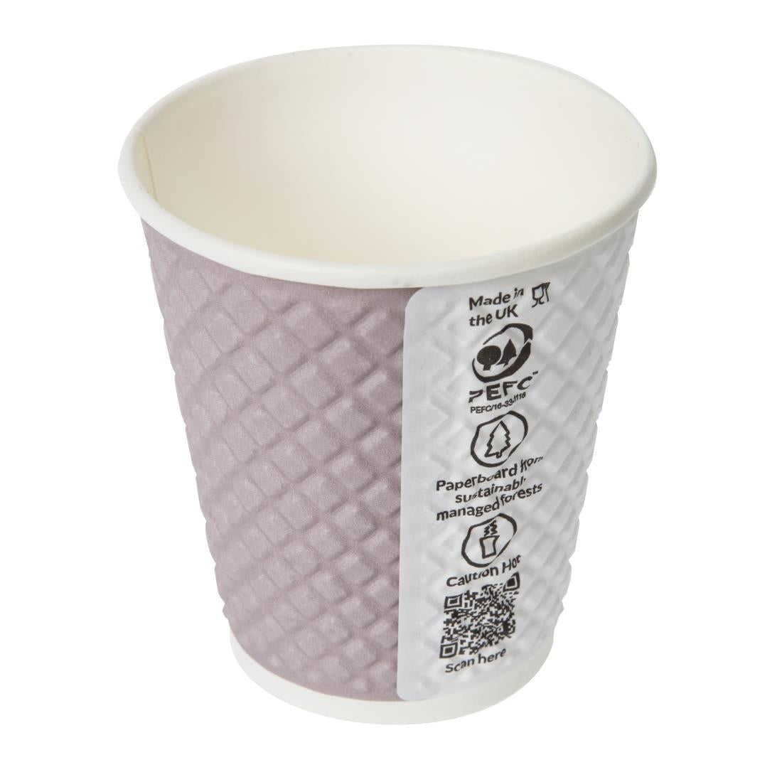 Huhtamaki Pause Disposable Coffee Cups Double Wall 256ml (Pack of 925) - FB587 Huhtamaki