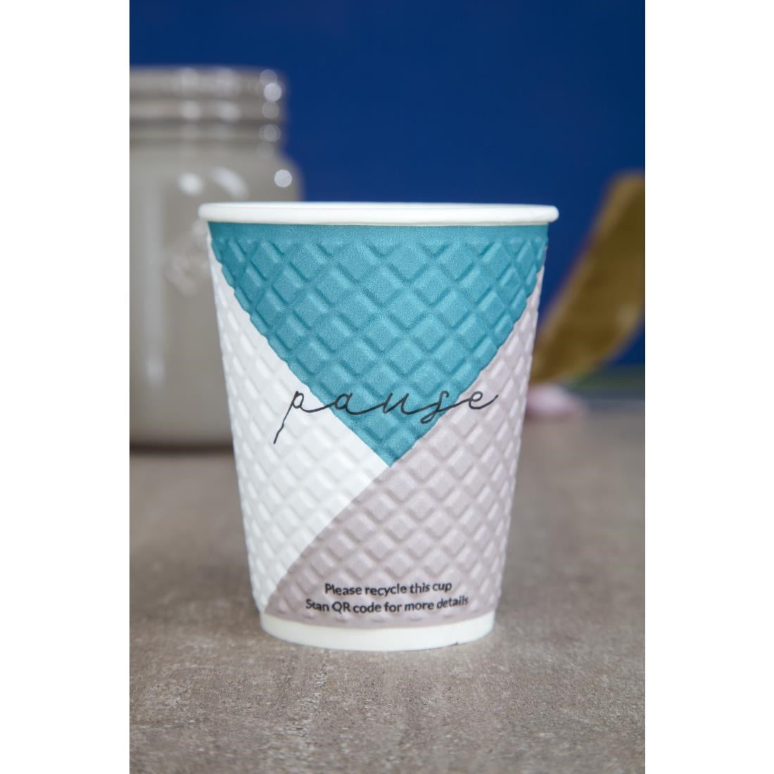 Huhtamaki Pause Disposable Coffee Cups Double Wall 340ml (Pack of 740) - FB588 Huhtamaki