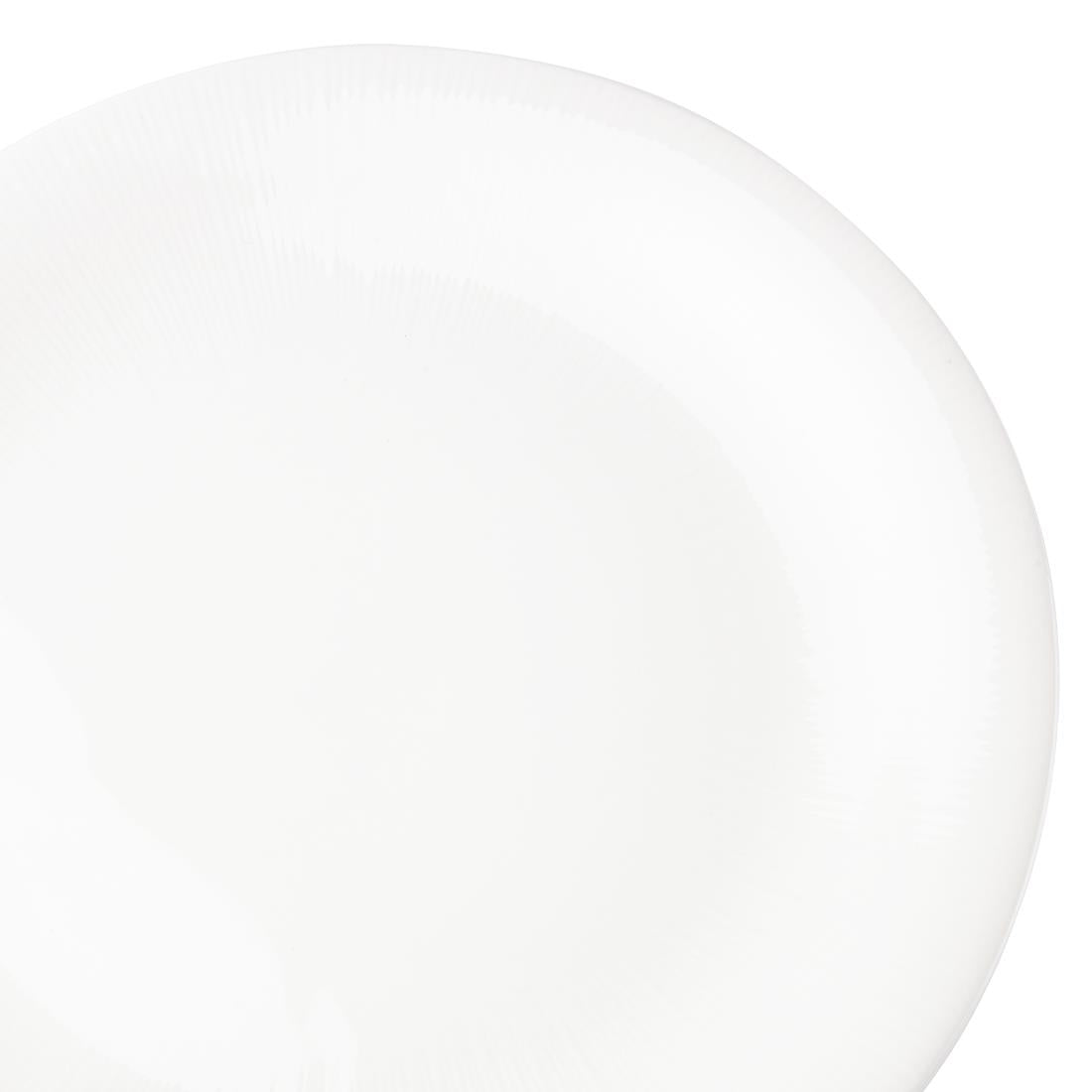 Royal Bone Ascot Embossed Coupe Plate 225mm (Pack of 6) - FB643 Plates Royal Bone China