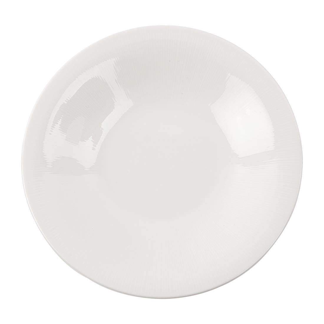 Royal Bone Ascot Embossed Wide Rim Bowl 235mm (Pack of 6) - FB646 Bowls Royal Bone China