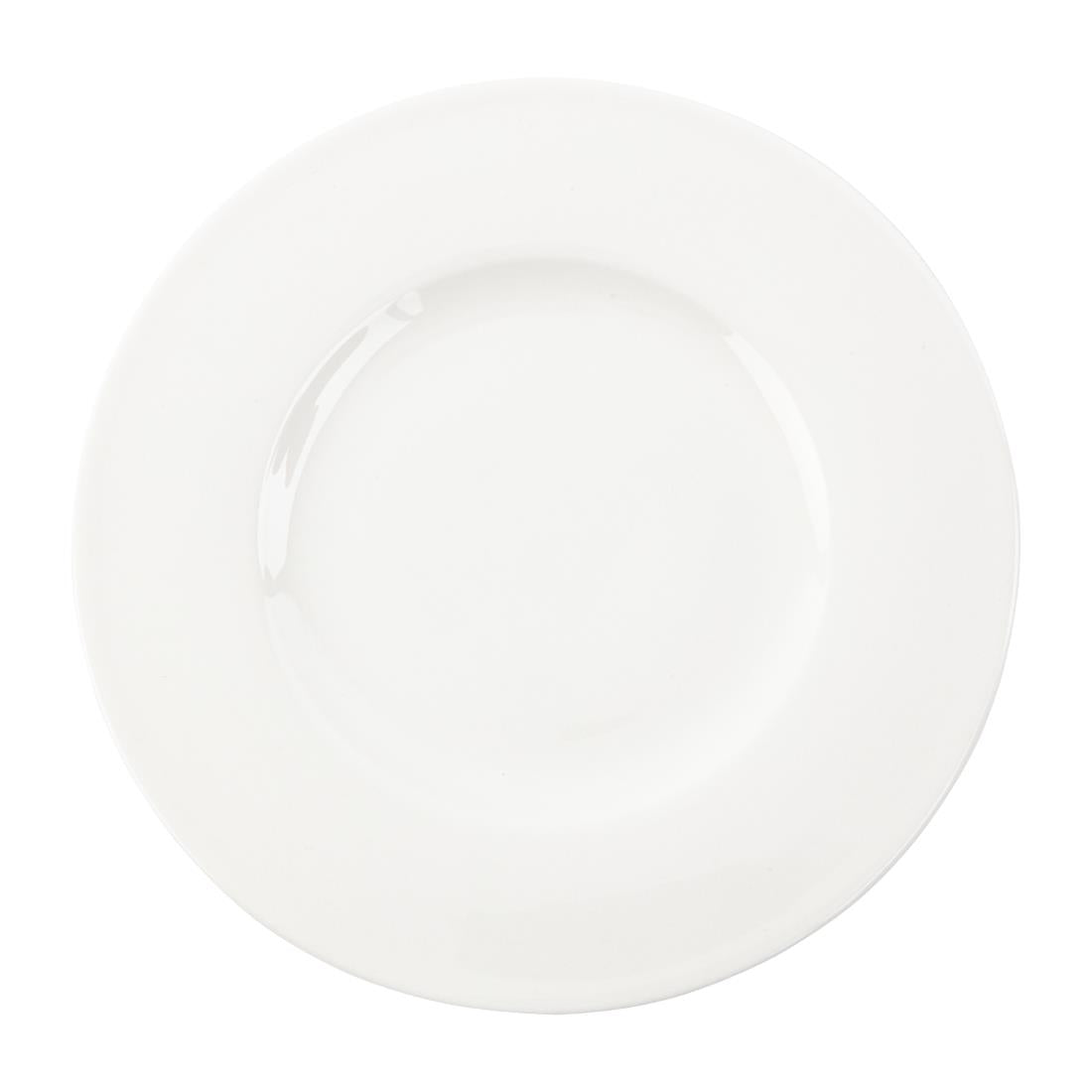 Royal Bone Ascot Wide Rim Flat Profile Plate 225mm (Pack of 12) - FB649 Plates Royal Bone China