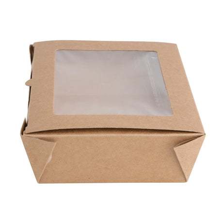 Fiesta Compostable Salad Boxes with PLA Windows 1600ml (Pack of 200) - FB678  Fiesta