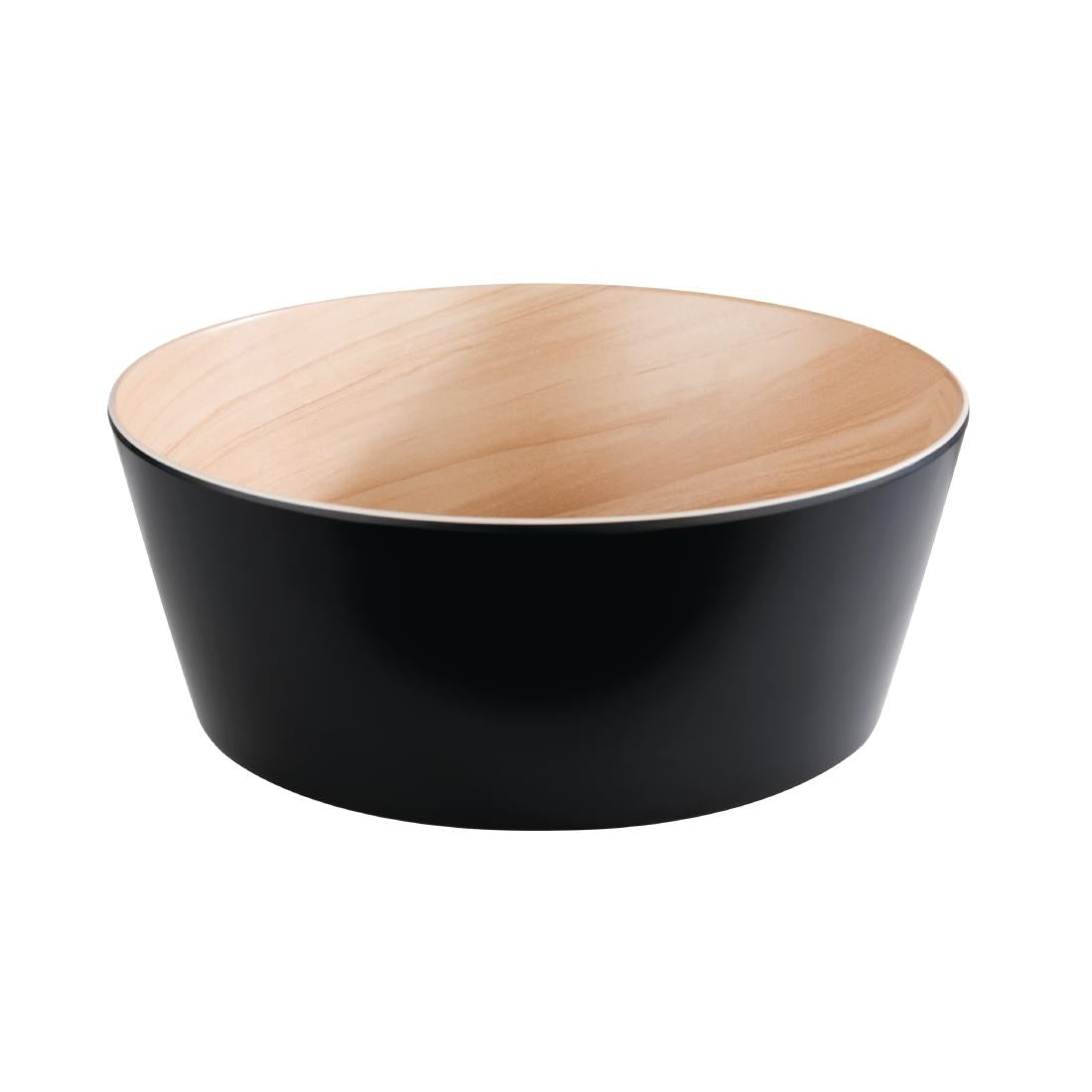 APS Frida Bowl Wood & Black 265(Ø)mm 3.4Ltr - FB829 APS