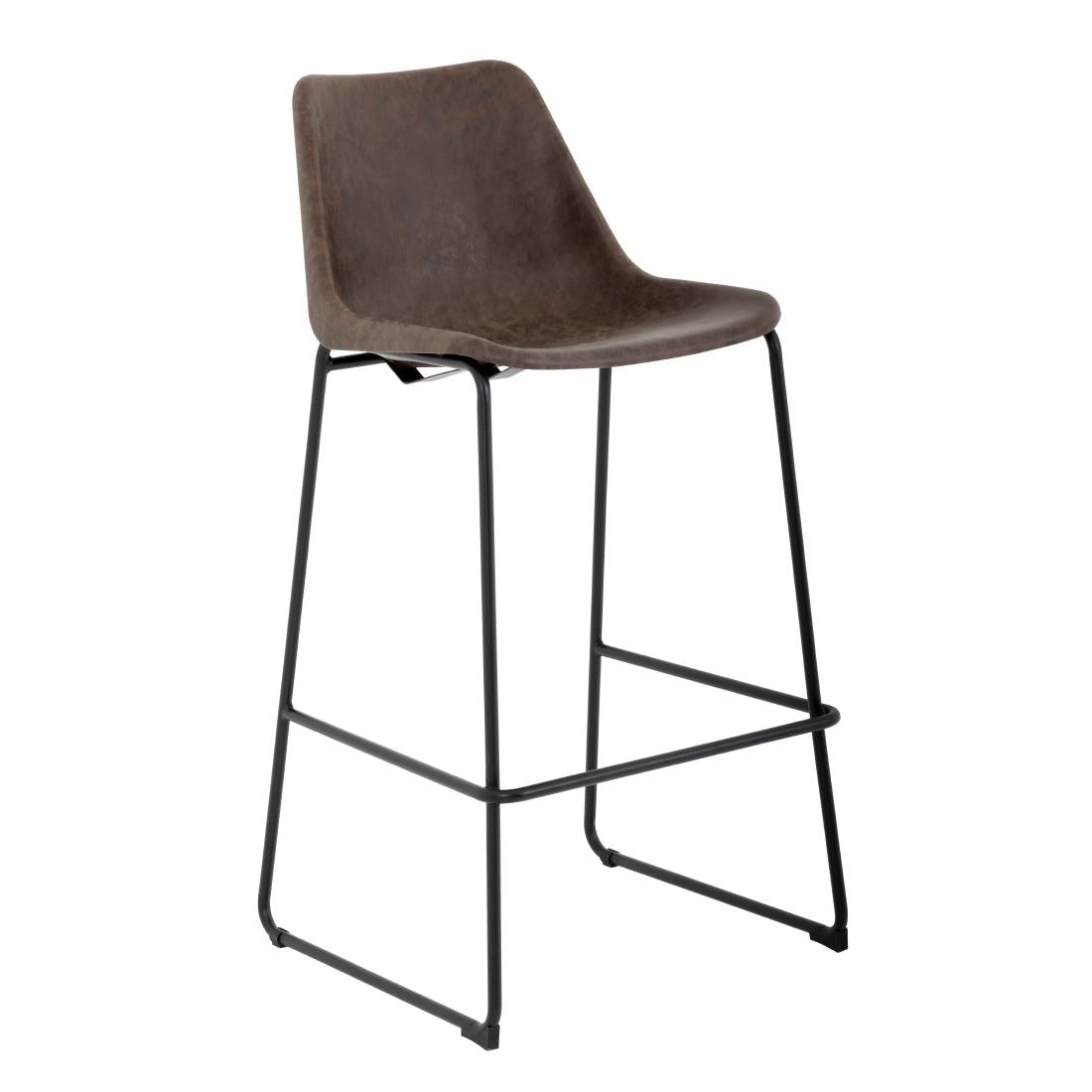 Bolero Rodeo High Stools Mocha (Single) - FB884 Metal Bar Stools Bolero