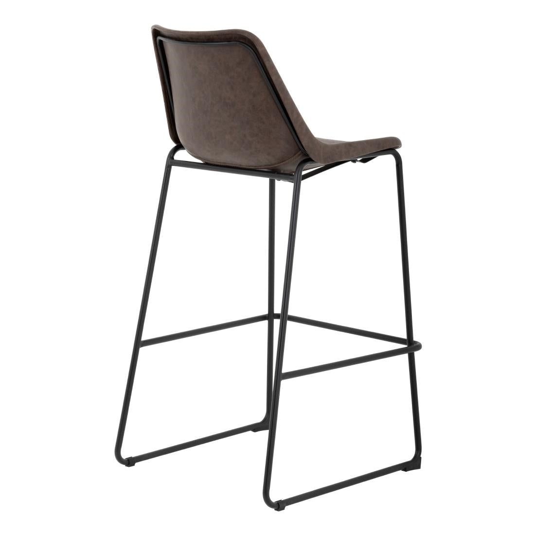 Bolero Rodeo High Stools Mocha (Single) - FB884 Metal Bar Stools Bolero