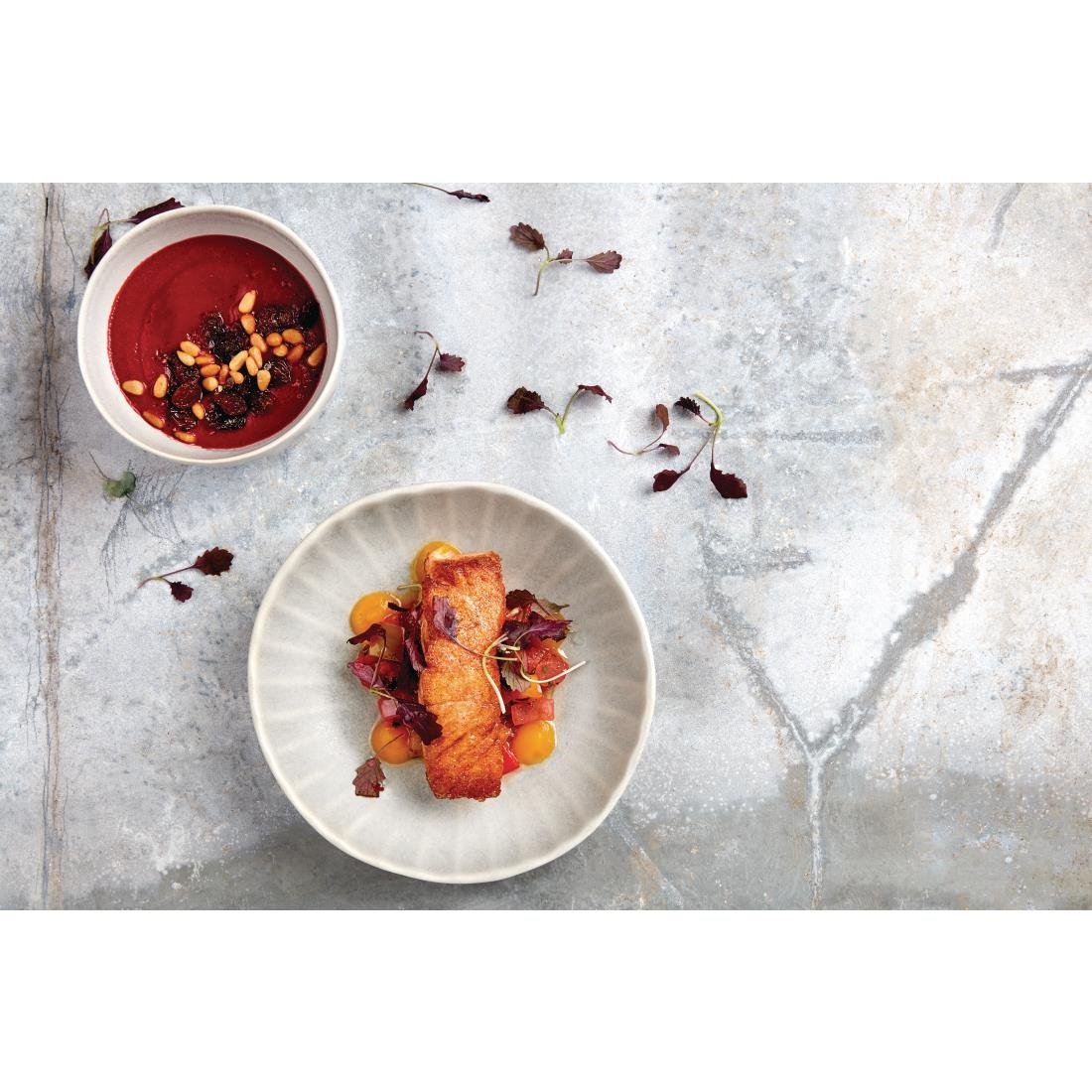 Olympia Corallite Coupe Bowls Concrete Grey 160mm (Pack of 6) - FB959 Bowls Olympia