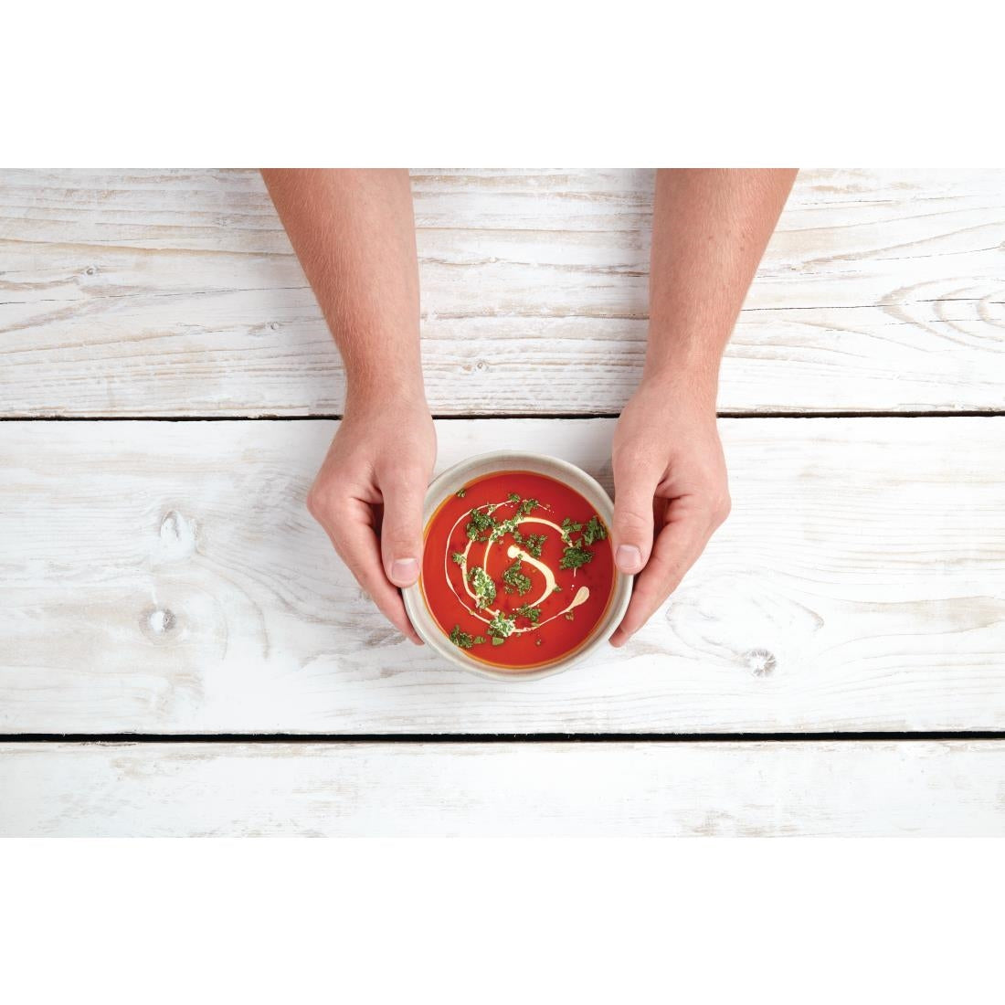 Olympia Corallite Deep Bowls Concrete Grey 105mm (Pack of 12) - FB958 Bowls Olympia