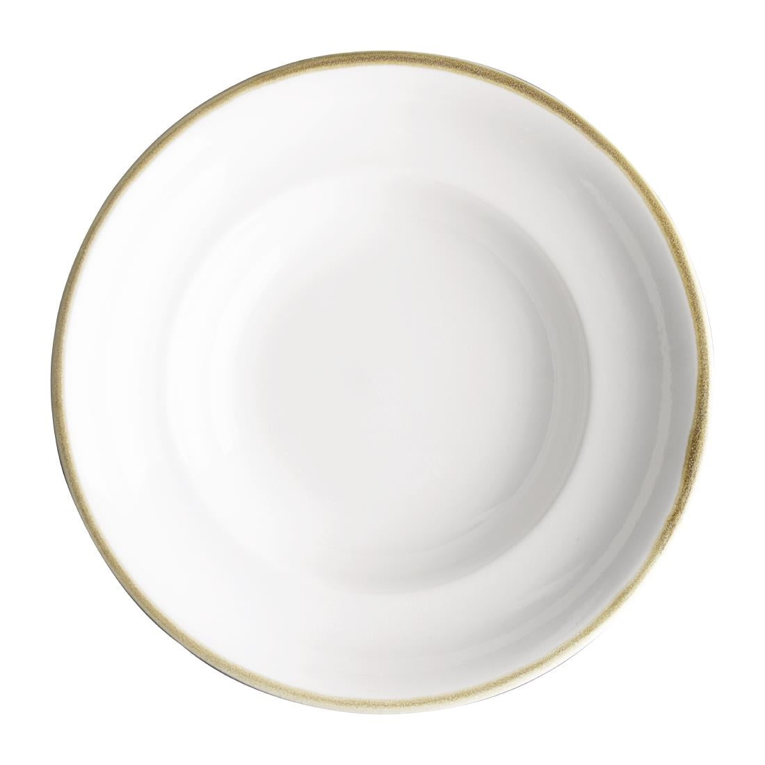 Olympia Kiln Pasta Bowl Chalk 250mm 340ml (Pack of 4) - FB979 Olympia