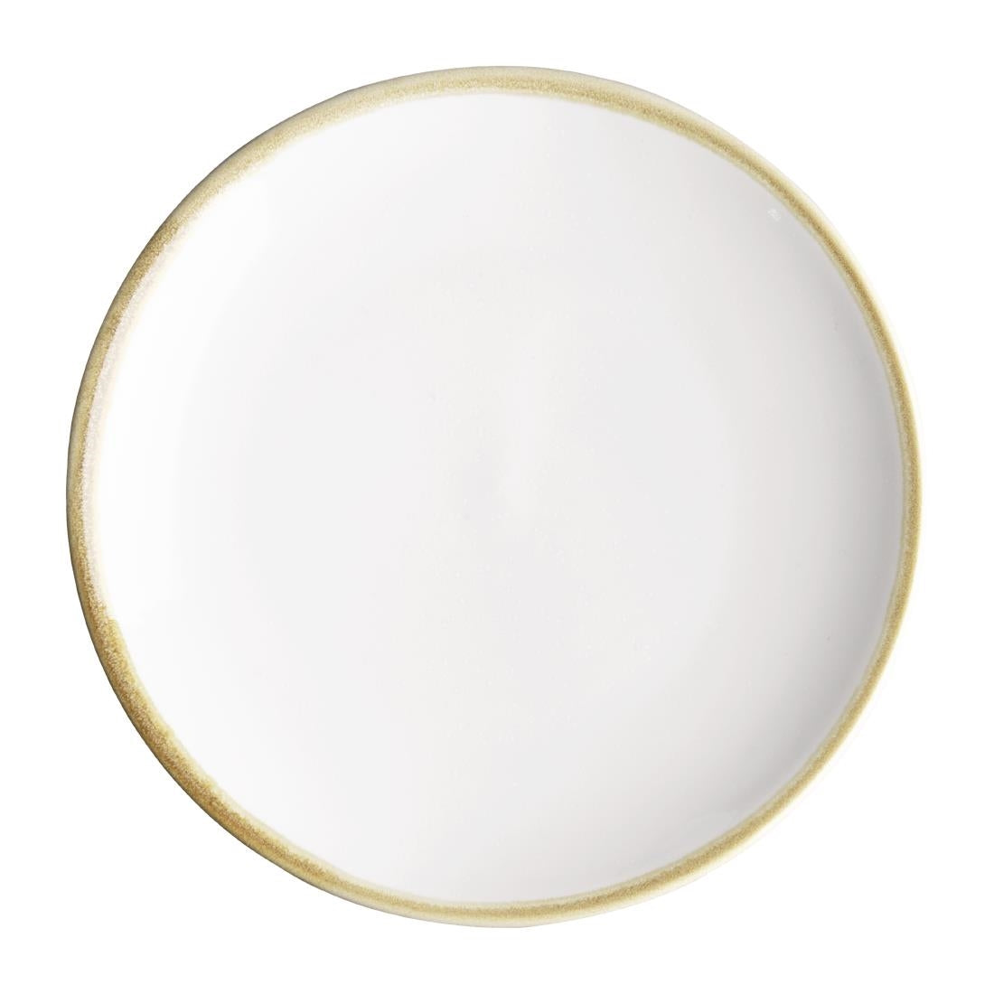 Olympia Kiln Round Coupe Plate Chalk 180mm (Pack of 6) - FB980 Plates Olympia