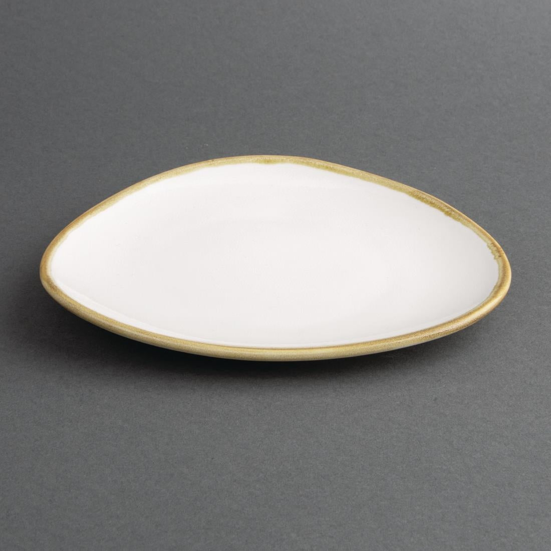 Olympia Kiln Triangular Plate Chalk 165mm (Pack of 6) - FB983 Plates Olympia