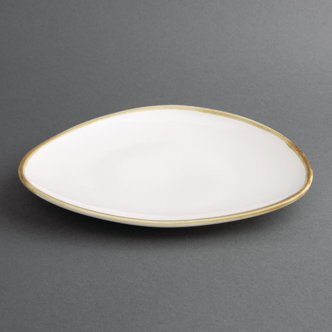 Olympia Kiln Triangular Plate Chalk 230mm (Pack of 6) - FB984 Plates Olympia