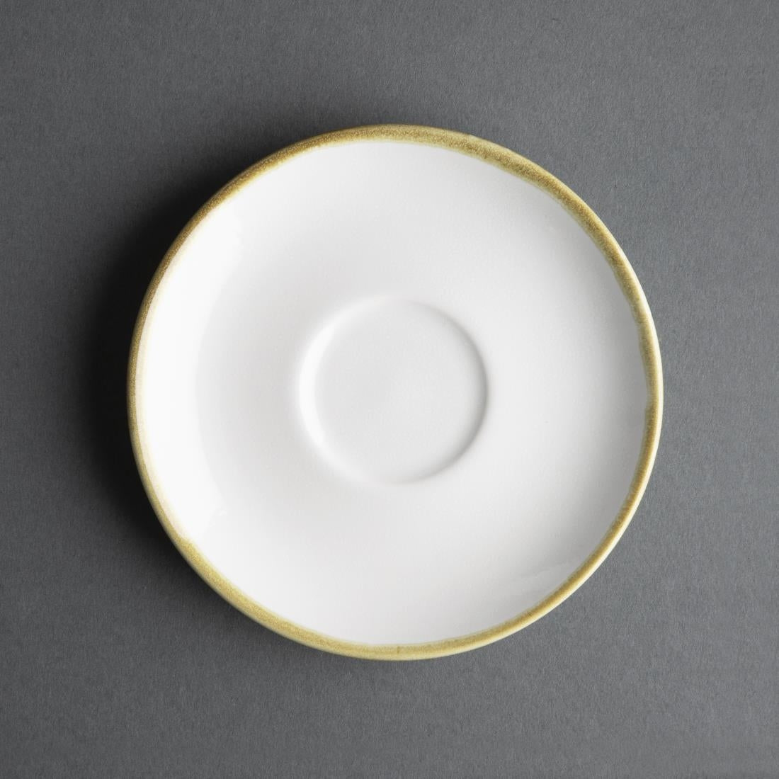Olympia Kiln 230ml Cup Saucer Chalk 140mm (Pack of 6) - FB989 Olympia
